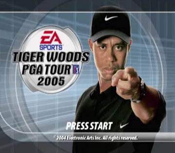 Tiger Woods PGA Tour 2005 screen shot title